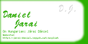 daniel jarai business card